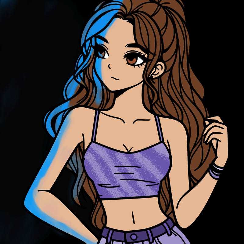 girl in crop top