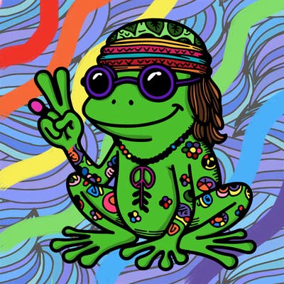 hippie frog