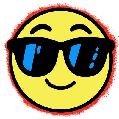emoji with sunglasses