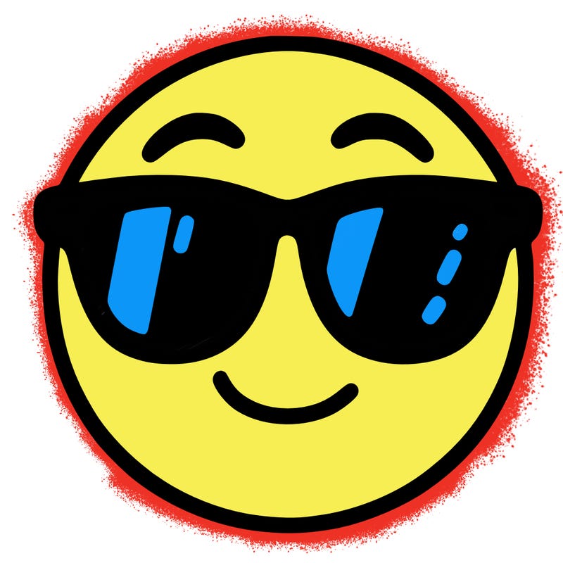 emoji with sunglasses