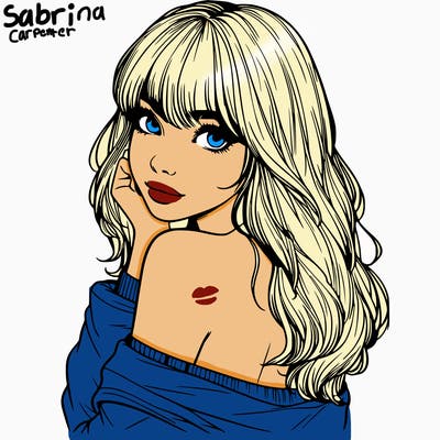 realistic girl with bangs looking over her shoulder