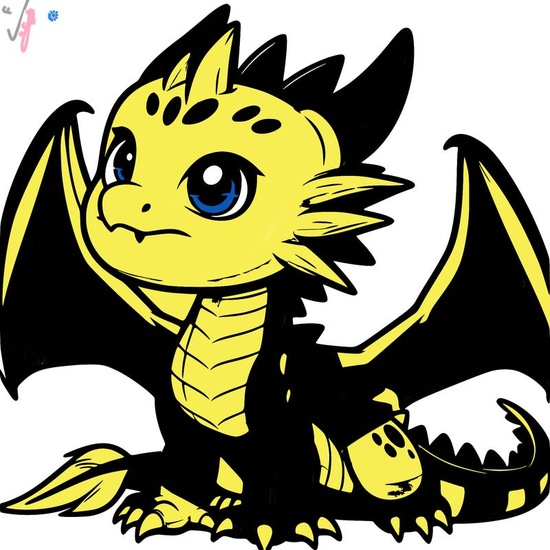 fierce baby night dragon