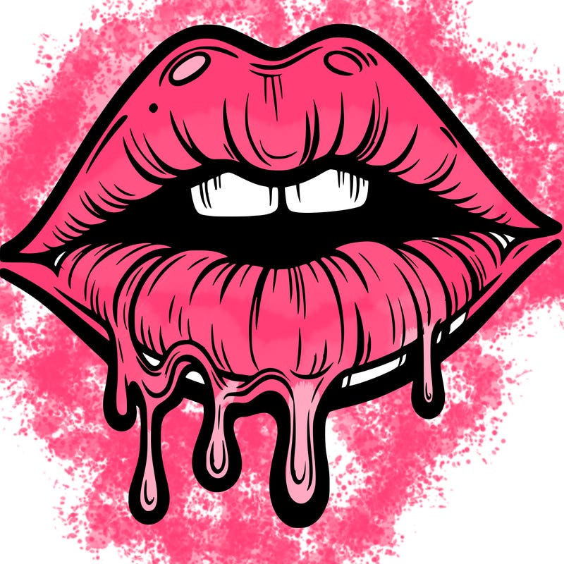 lips that look realistic and drip