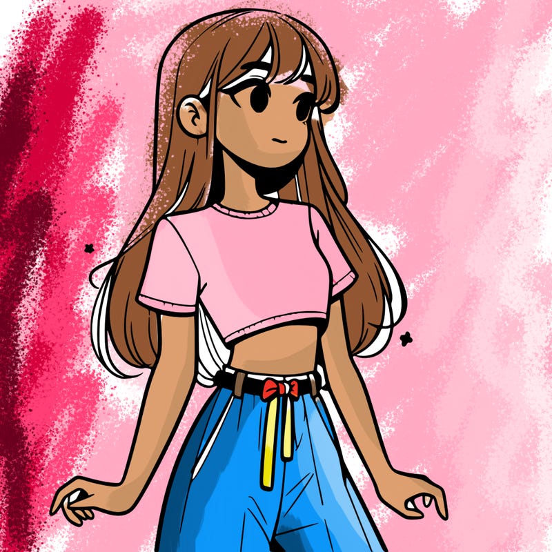 girl in a cute crop top