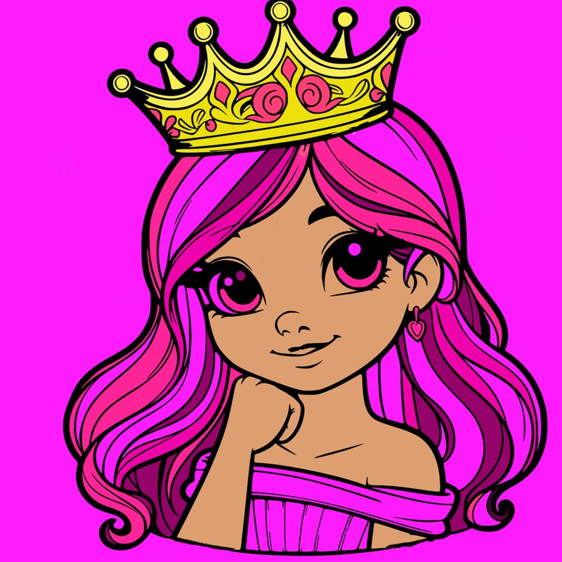 a realistic princess with a realistic crown