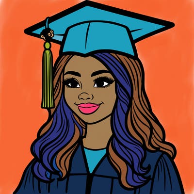 latina woman who is graduated