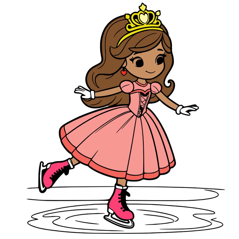 princess skating on ice