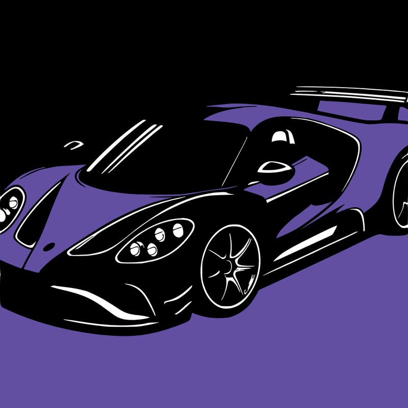 purple sportcar