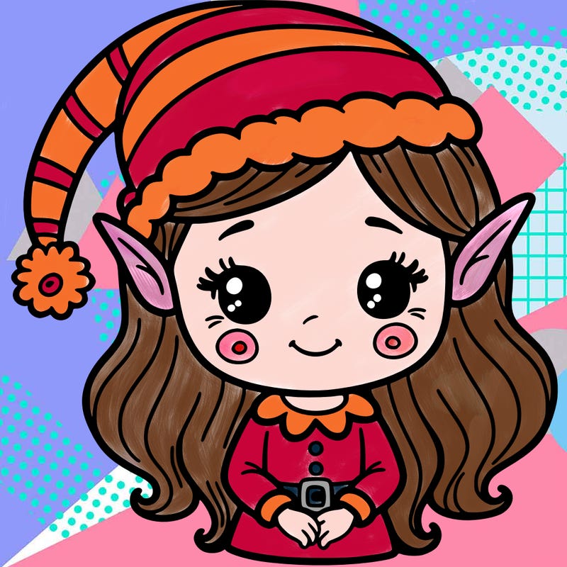 christmas elf girl