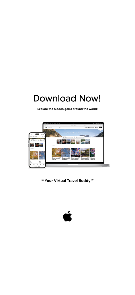 Pantalla promocional de la aplicación de viajes Bipi en iPhone y portátil
