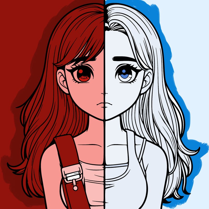 realistic girl split