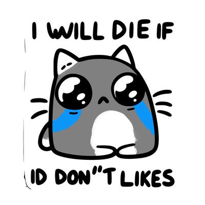 a cat that will die if we don’t get 10 likes