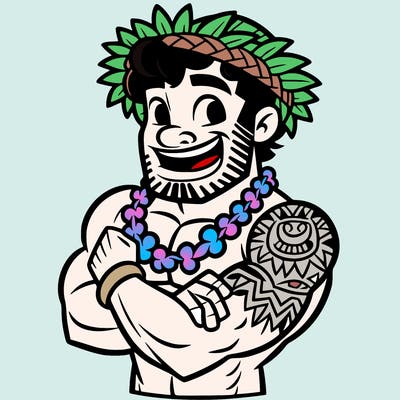 hawaiian man
