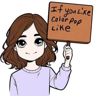 realistic girl holding up a sign