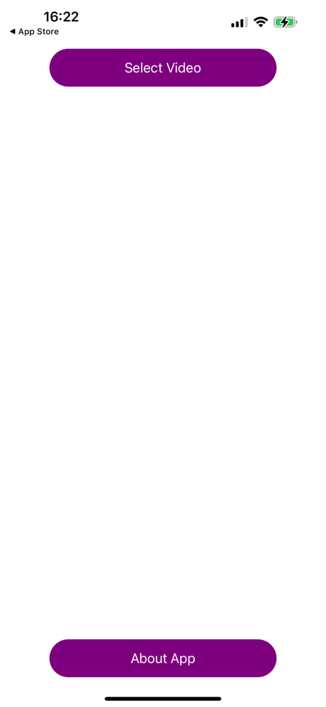 Mute Video Sound PRO - Mute Video Sound PRO home screen with select video button