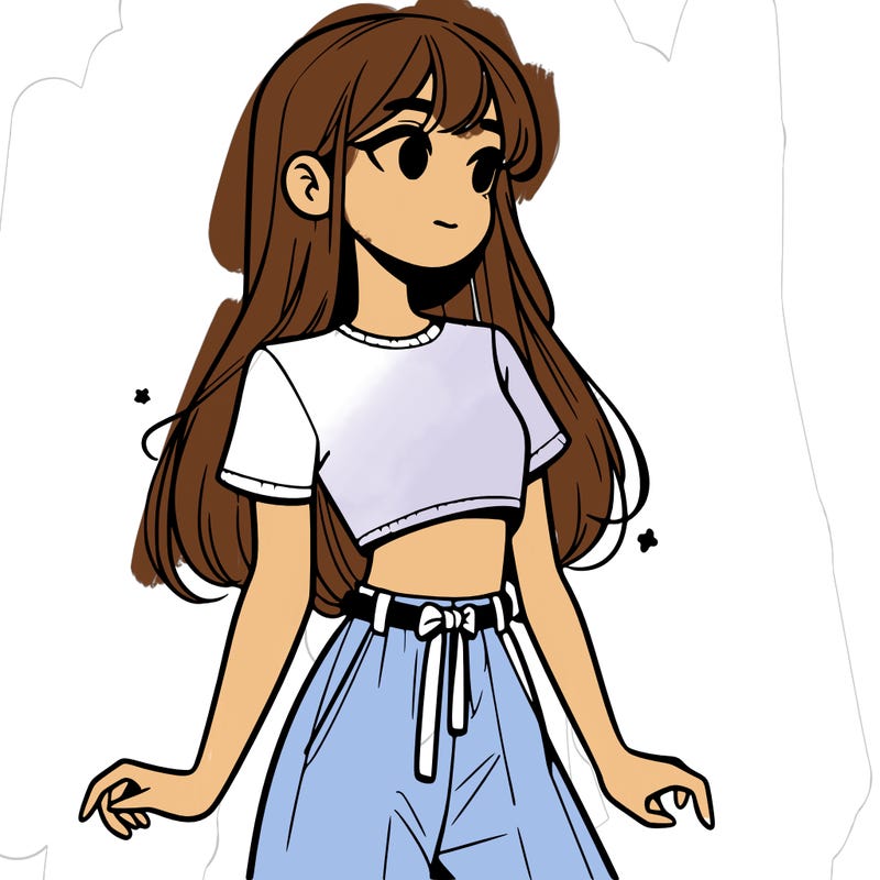 girl in a cute crop top