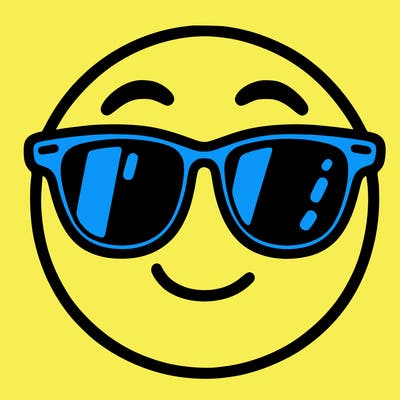 emoji with sunglasses
