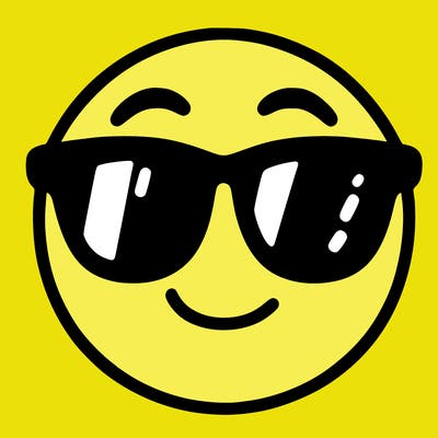 emoji with sunglasses