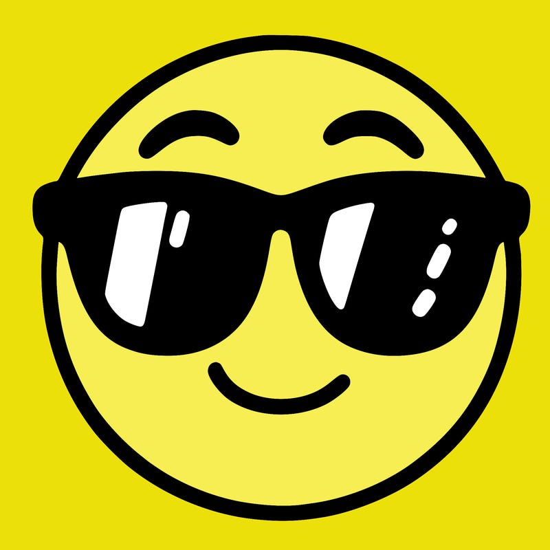 emoji with sunglasses