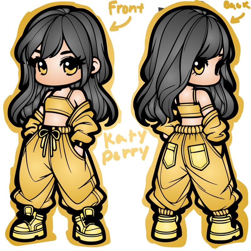 girl in crop top and baggy pants