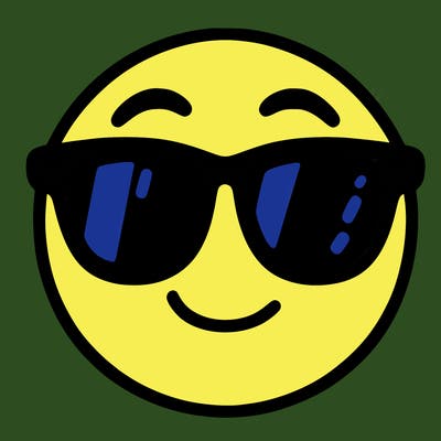 emoji with sunglasses