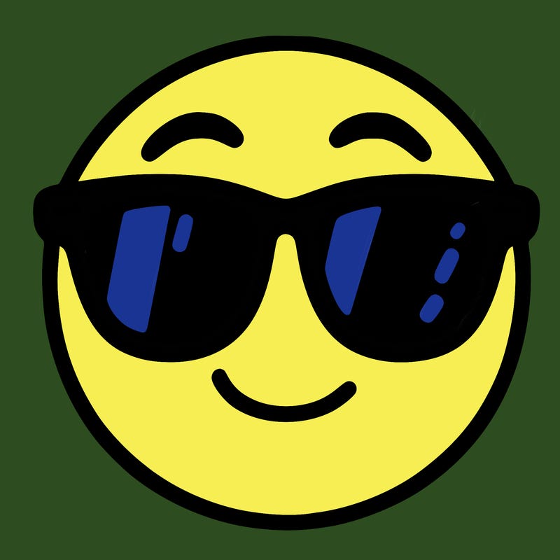 emoji with sunglasses