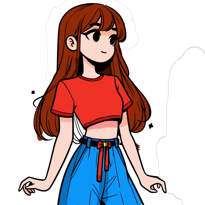 girl in a cute crop top