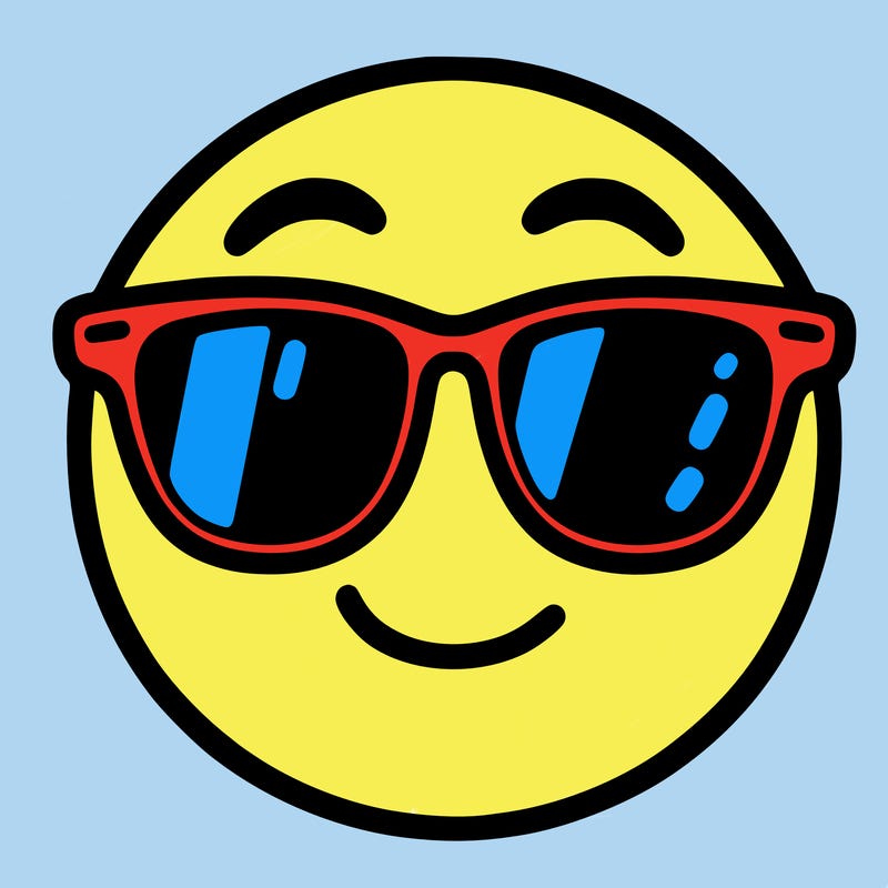 emoji with sunglasses