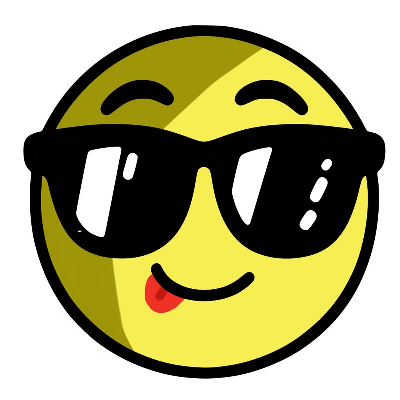 emoji with sunglasses