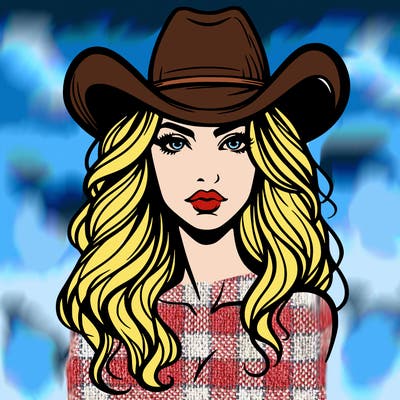 woman with cowboy hat