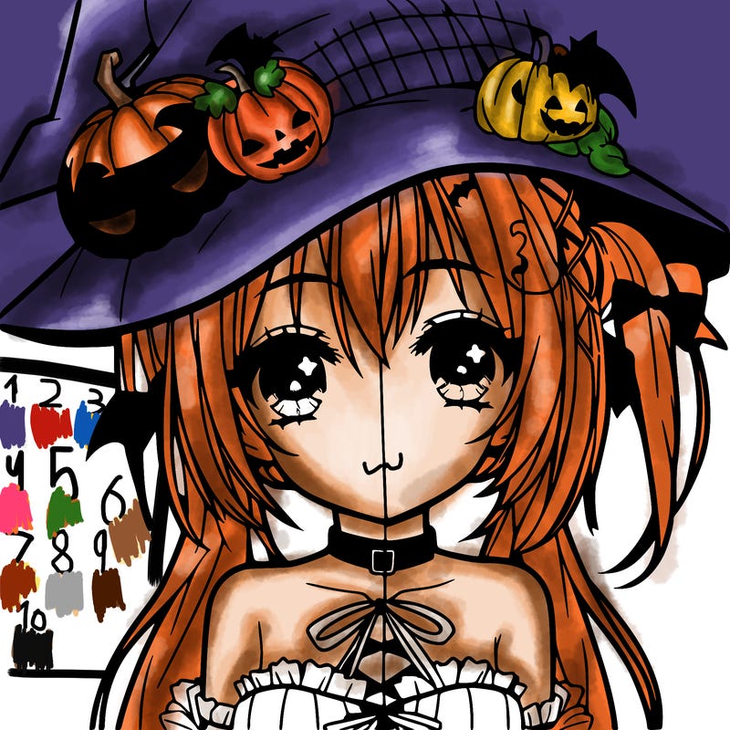 halloween anime girl