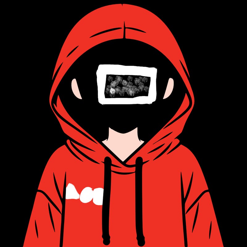 faceless girl in hoodie