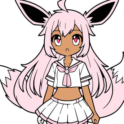 anime girl eevee