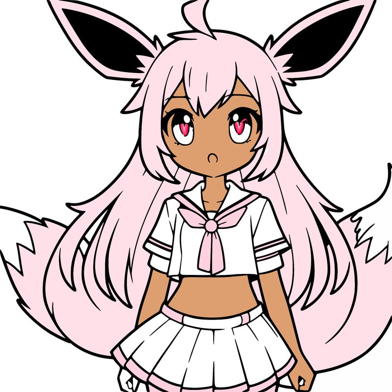 anime girl eevee