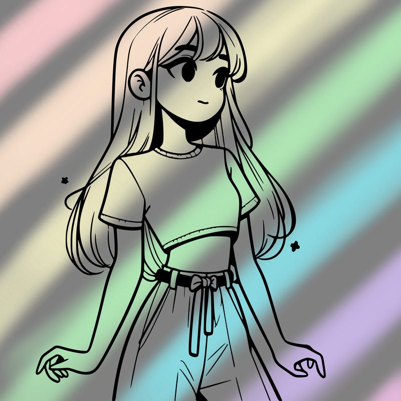 girl in a cute crop top