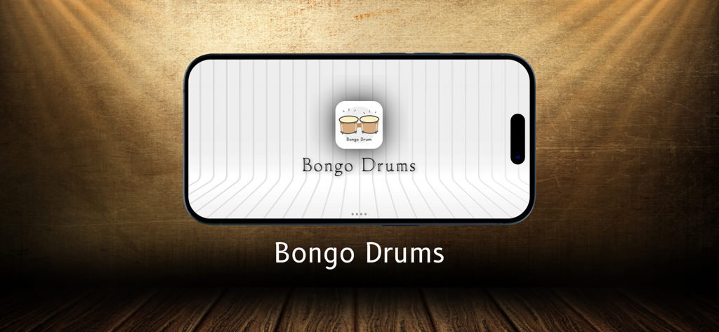 Bongo Drums Master - Bongo Drums Master app splash screen on a smartphone