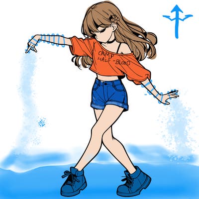 realistic girl danceing