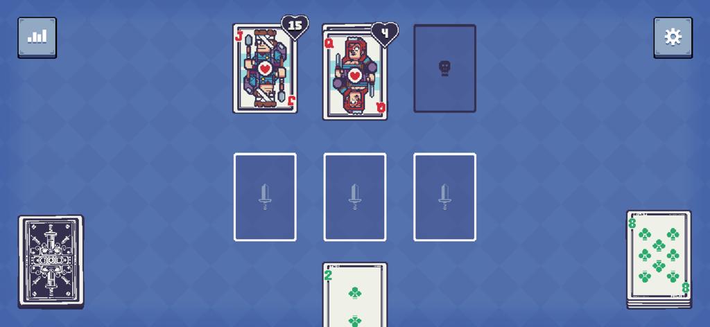 Royal Card Clash - Royal Card Clash gameplay showing pixel art card combat mechanics