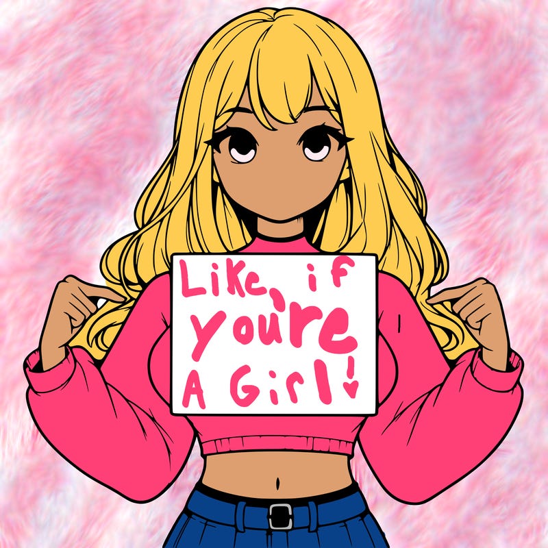 girl holding a blank sign in a long sleeve crop top