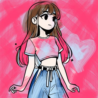 girl in a cute crop top