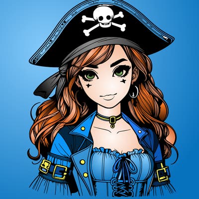 realistic pirate girl