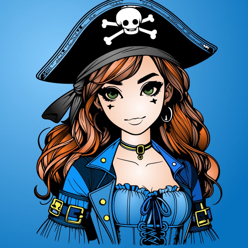 realistic pirate girl
