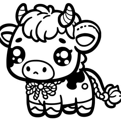 cute blueberry cow