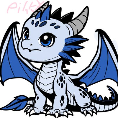 fierce baby night dragon