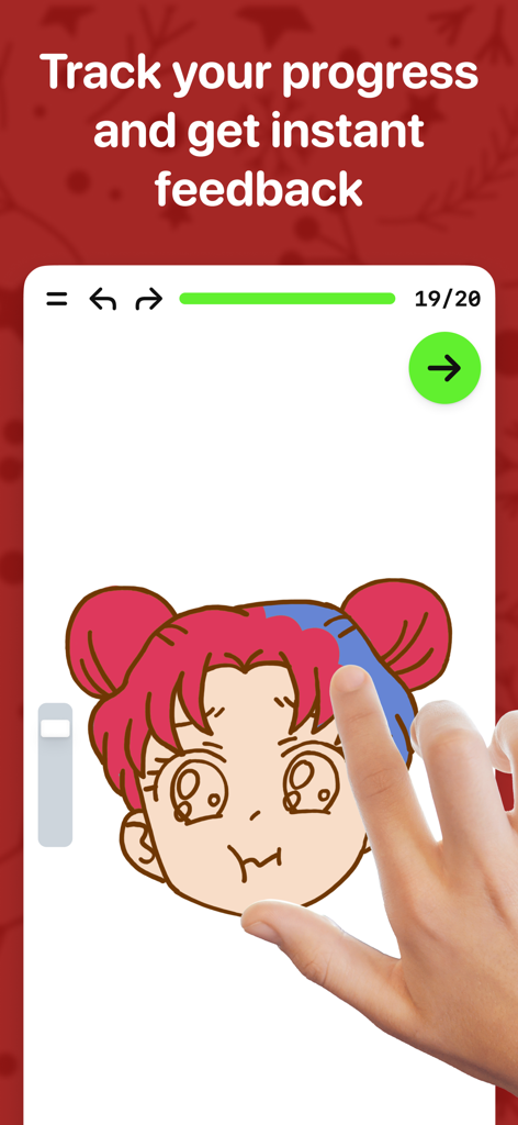 ArtWorkout: Learn How to Draw - Anime drawing tutorial in ArtWorkout app with real time progress tracking