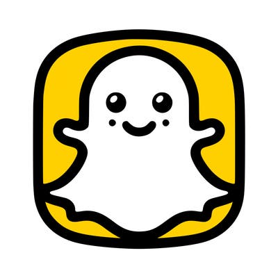 snapchat logo without a face