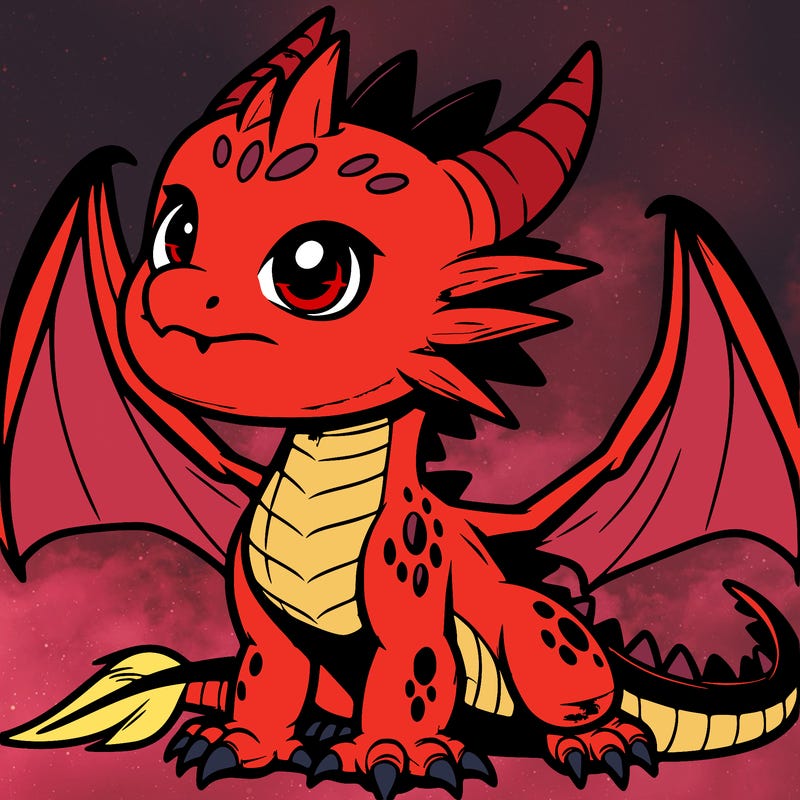 fierce baby night dragon