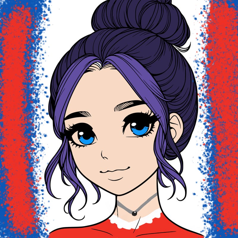 realistic pretty girl with hair in bun