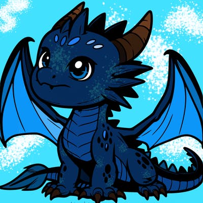 fierce baby night dragon