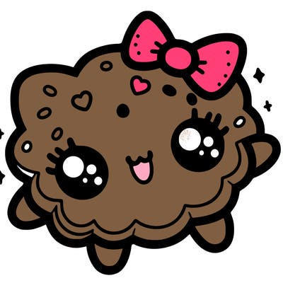 cute kawaii cookie